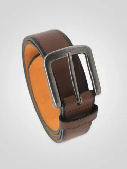 D555 avant Bord bruni Faux 3. Ceinture en cuir de largeur 50 cm Outlet