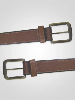 D555 avant Bord bruni Faux 3. Ceinture en cuir de largeur 50 cm Outlet