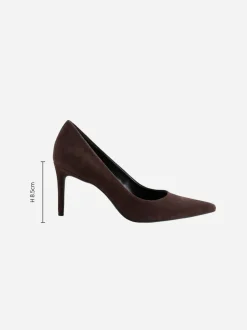 Next - Chaussures de milieu de terrain en cuir Daim marron chocolat Discount