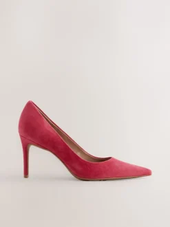 Next - Chaussures de milieu de terrain en cuir Daim rouge New