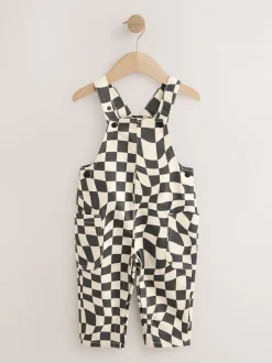 Next Damier noir/écru - Salopette (3mths-7yrs) Discount