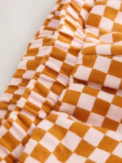Next Damier orange - Pantalon jambe Barrel (3mois-7ans) Outlet