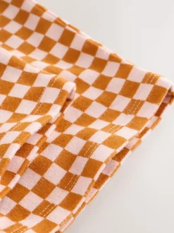 Next Damier orange - Pantalon jambe Barrel (3mois-7ans) Outlet