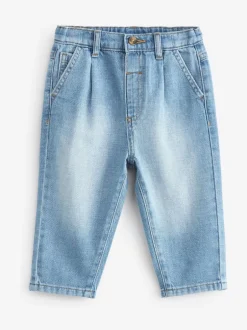 Next Denim bleu clair - Jeans à plis (3mths-7yrs) New