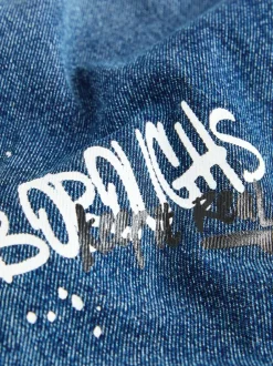 Next - Jean authentique (3-16ans) Denim bleu milieu imprimé Varsity Sale