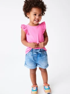 Next Denim Dark Wash (en) - Short à taille élastique (3mths-10yrs)