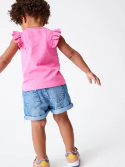 Next Denim Dark Wash (en) - Short à taille élastique (3mths-10yrs)