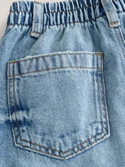 Next Denim effet vieilli bleu clair - Jeans à jambe large (3mths-7yrs) Hot