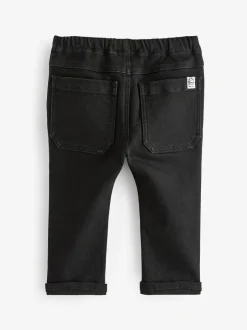 Next Denim noir - Jeans Pull-On Super Doux Avec Extensible (3mths-7yrs) New