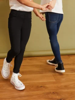 Next Denim noir/foncé - Lot de 2 jeggings à taille élastiquée (3-16ans) Online