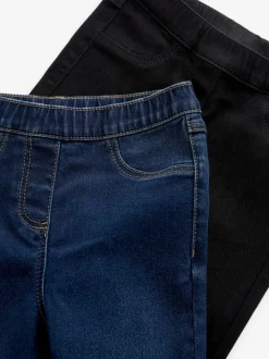 Next Denim noir/foncé - Lot de 2 jeggings à taille élastiquée (3-16ans) Online