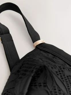 Next - Maillot de bain moulant avec contrôle du ventre Dentelle noire Online