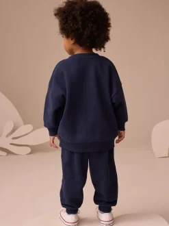 Next Digger bleu marine - Ensemble sweat et Joggings imprimé à Col rond (3mois-7ans) Outlet