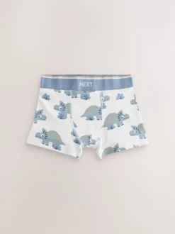 Next Dino bleu/marron - Lot de 5 boxers (1.5-12ans) Discount