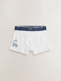 Next Dino bleu/marron - Lot de 5 boxers (1.5-12ans) Discount