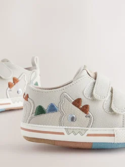 Next Dino gris - Baskets BÉBÉ à Fermeture par contact (0-2mois) Hot