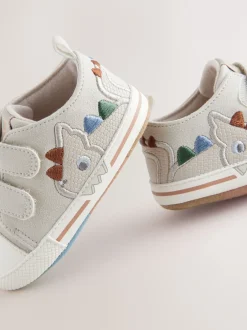 Next Dino gris - Baskets BÉBÉ à Fermeture par contact (0-2mois) Hot