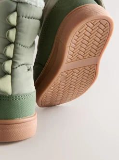 Next - Bottes/Bottines matelassées doublées™ thermiques et imperméables Dino kaki vert New