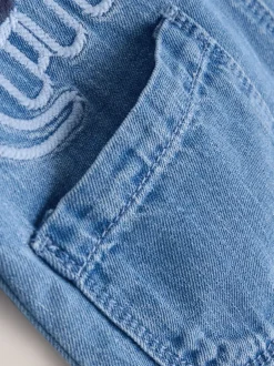 Next Dinosaure bleu - Ensemble salopette et body en jean bébé (0 mois-2 ans) Clearance