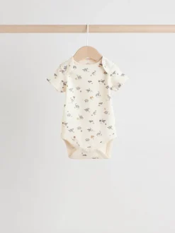 Next Dinosaure gris - Bodys pour bébés Manches courtes 5 Pack Outlet