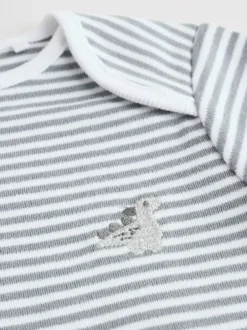 Next Dinosaure gris - Bodys pour bébés Manches courtes 5 Pack Outlet