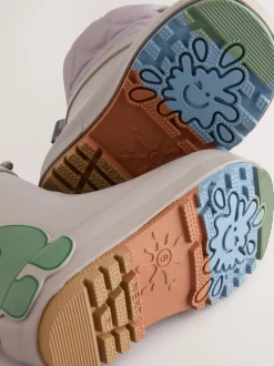 Next - Bottes en caoutchouc thermique Thinsulate™ avec extrémité doublée Dinosaure gris Hot