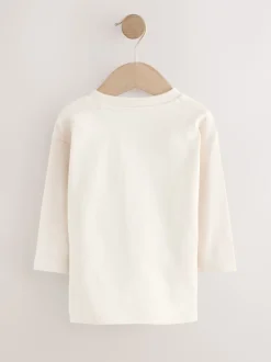 Next - Lot de 3 t-shirts imprimés graphiques à manches longues (3mois-7ans) Dinosaure vert Sale