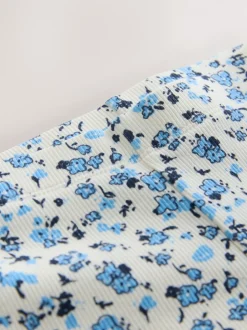 Next - Leggings évasés à côtes (3-16ans) Ditsy bleu Best