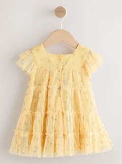 Next Ditsy jaune - Robe en maille bébé (0mois à2ans) Best