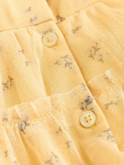 Next Ditsy jaune - Robe en maille bébé (0mois à2ans) Best