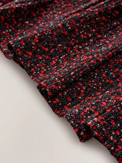 Next Ditsy noir - Robe smockée à manches volantées (3-16ans) Discount