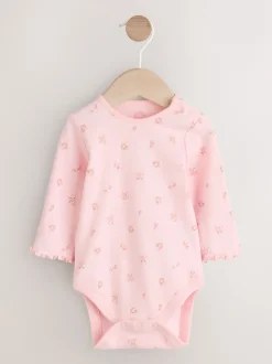 Next Ditsy rose - Body à manches longues et salopette en velours côtelé imprimé bébé Ensemble 2 pièces (0mois-2ans) Outlet