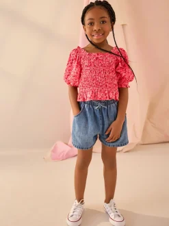 Next Ditsy rose - Chemisier froncé (3-16 ans)