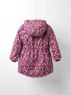 Jojo Maman Bébé Ditsy rose - Parka doublée Outlet