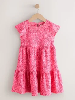Next Ditsy rose - Robe Effet froissé à manches d’ange (3-16ans) New