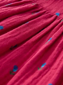 Next Ditsy rouge - Robe Ric Rac à col (3mois8ans) Outlet