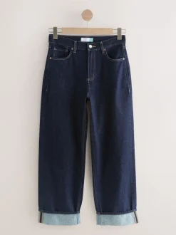 Next Délavage bleu - Jeans Boyfriend Turn Up Online
