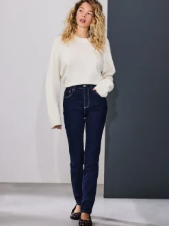 Next Délavage bleu - Jeans skinny extensible taille milieu New