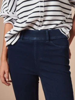 Next - Leggings longs en denim de jersey Délavage bleu Hot