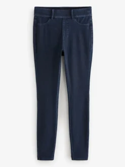 Next - Leggings longs en denim de jersey Délavage bleu Hot