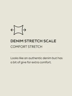 Next Délavage bleu - N Premium Jean Ample Extensible à poche haute avec poche plaquée