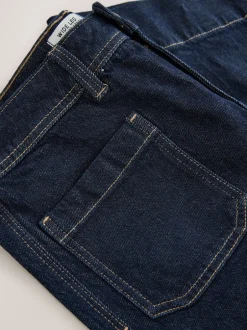 Next Délavage bleu - Raccourci pochette plaquée Jeans