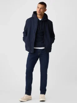 Gap Délavage bleu foncé - Coupe ajustée Comfort Extensible Tapered Jeans Sale