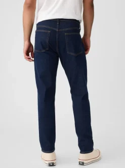 Gap Délavage bleu foncé - Coupe ajustée Comfort Extensible Tapered Jeans Sale