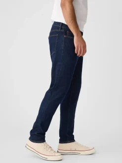 Gap Délavage bleu foncé - Coupe ajustée Comfort Extensible Tapered Jeans Sale