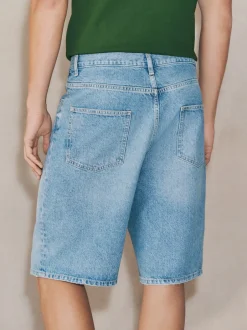 Next Délavage bleu moyen - Shorts en Denim Edit Jort Online