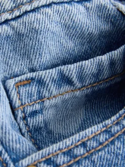 Next - Jeans Barrel (3-16ans) Délavage clair à pois New