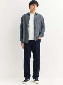 Next - Jean classique extensible à coupe décontractée Délavage Indigo