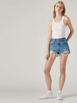 Levi's - ® 501® Original 100% Cotton Shorts Délavage moyen Oxnard Athens Discount