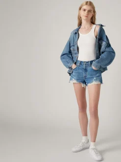 Levi's - ® 501® Original 100% Cotton Shorts Délavage moyen Oxnard Athens Discount